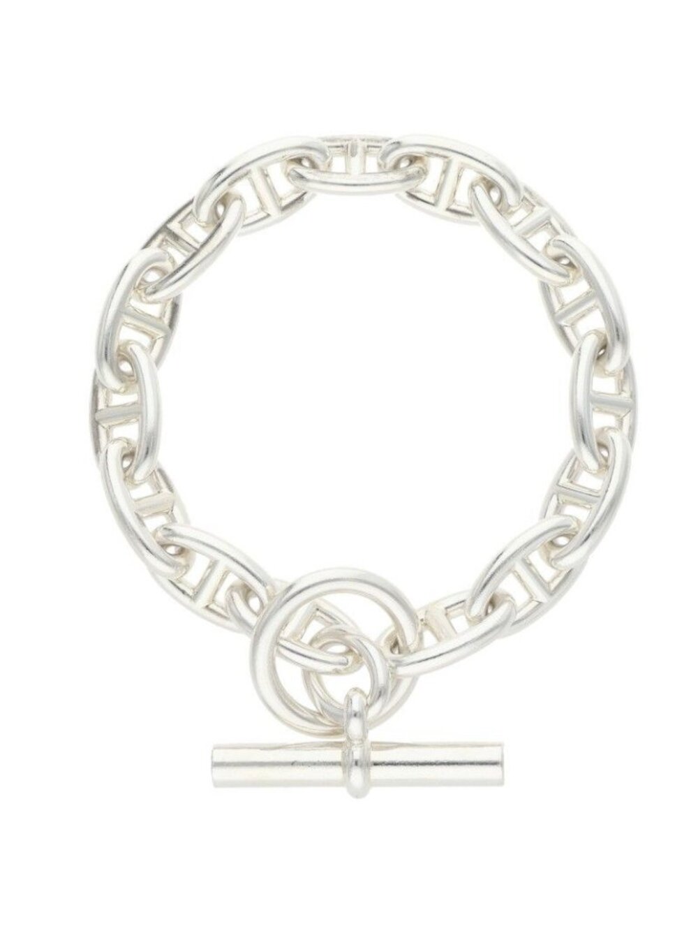Hermes Chaine D'ancre GM Silver Bracelet